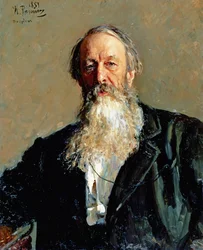 Porträt von Vladimir Stasov (1824-1906)